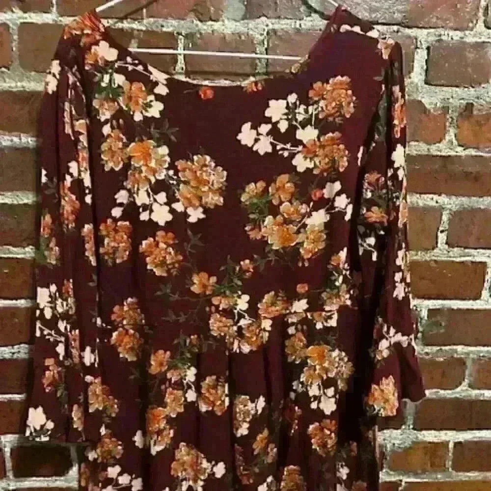 Size Large Kori Mini Babydoll Dress, Gorgeous Floral